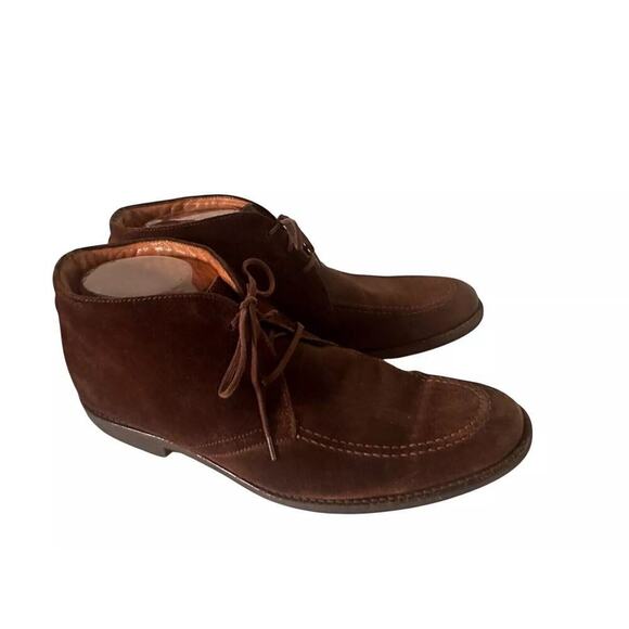 Johnston &‎ Murphy Brown Leather Chukka Boots Mens 9.5 Lace Up Moc Toe main image 6